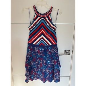 Parker crochet halter dress